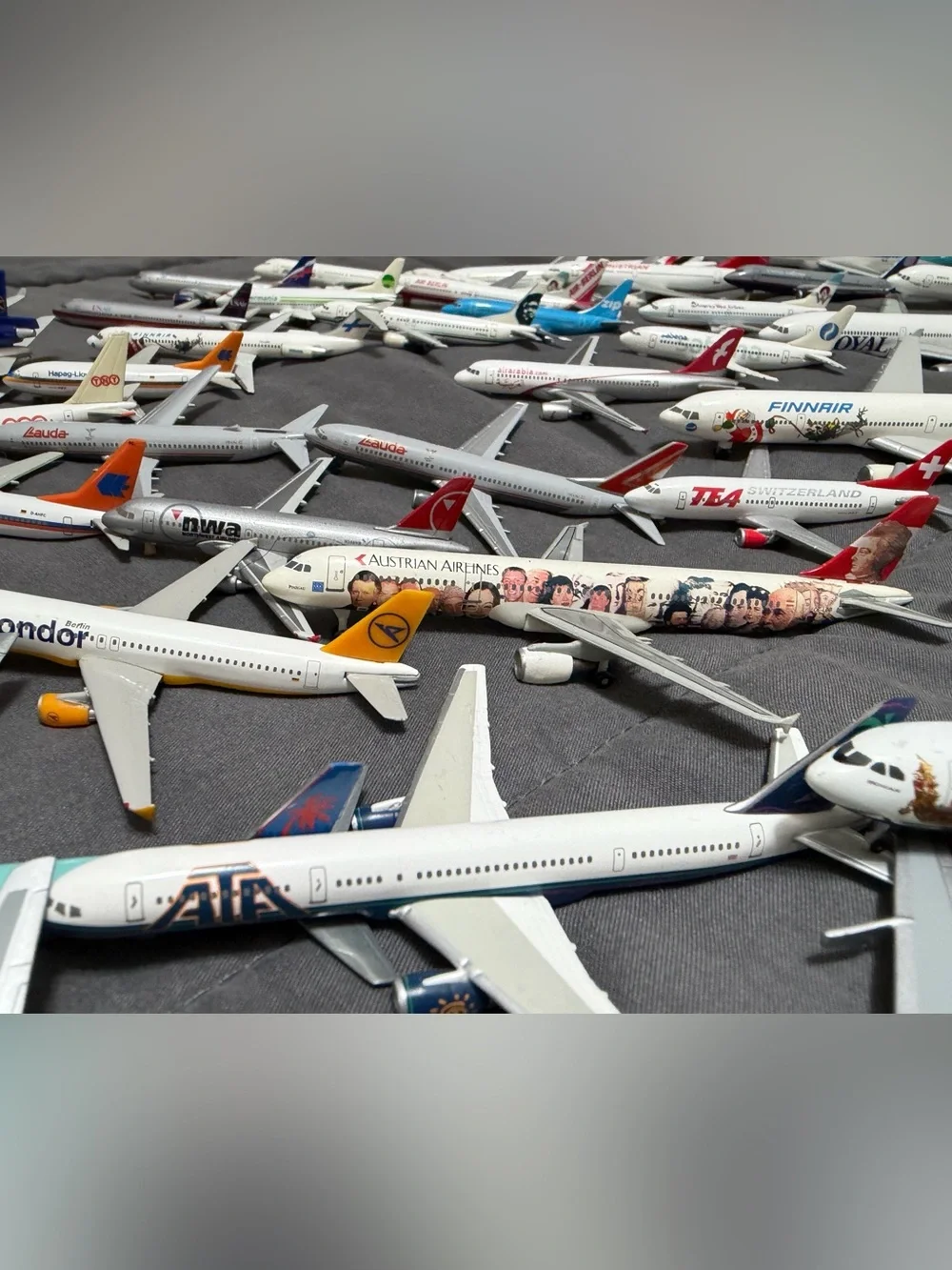 Herpa Wings 1:500 - Mega lot Bundle - 50 aircrafts Commercial and Regional Fleet